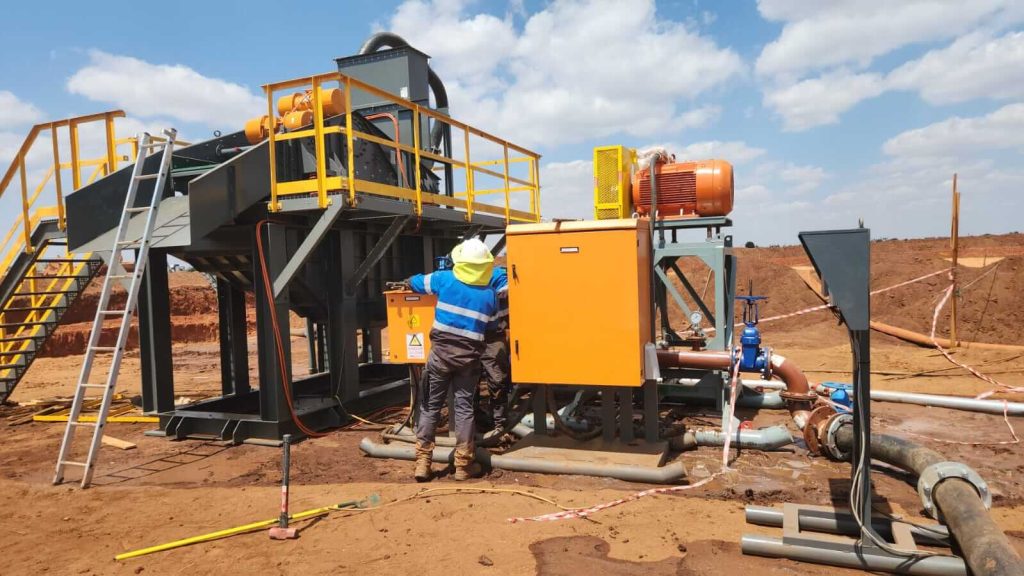 Working on site in Malawi